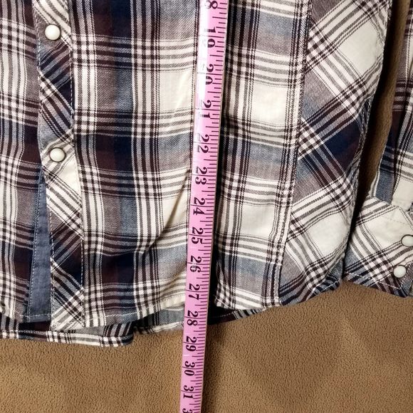 BKE Standard  FIT Men's Plaid long sleeve collared M - Picture 5 of 10